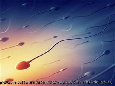 2024贵阳妇幼保健院做试管婴儿要多少钱？(附试管全过程详细)