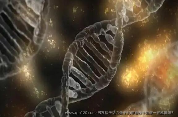 男方精子活力低于30想要孩子能做一代试管吗？