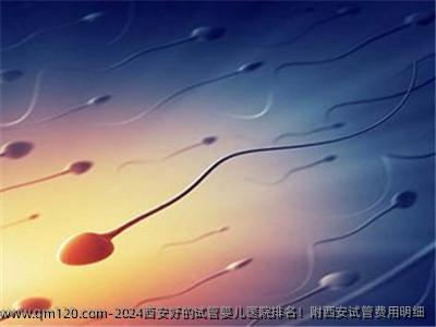 2024西安好的试管婴儿医院排名！附西安试管费用明细