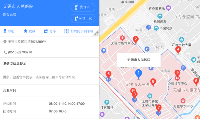 江苏省无锡市人民医院地址